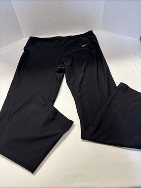 Nike Black Women's Track Pants with Swoosh